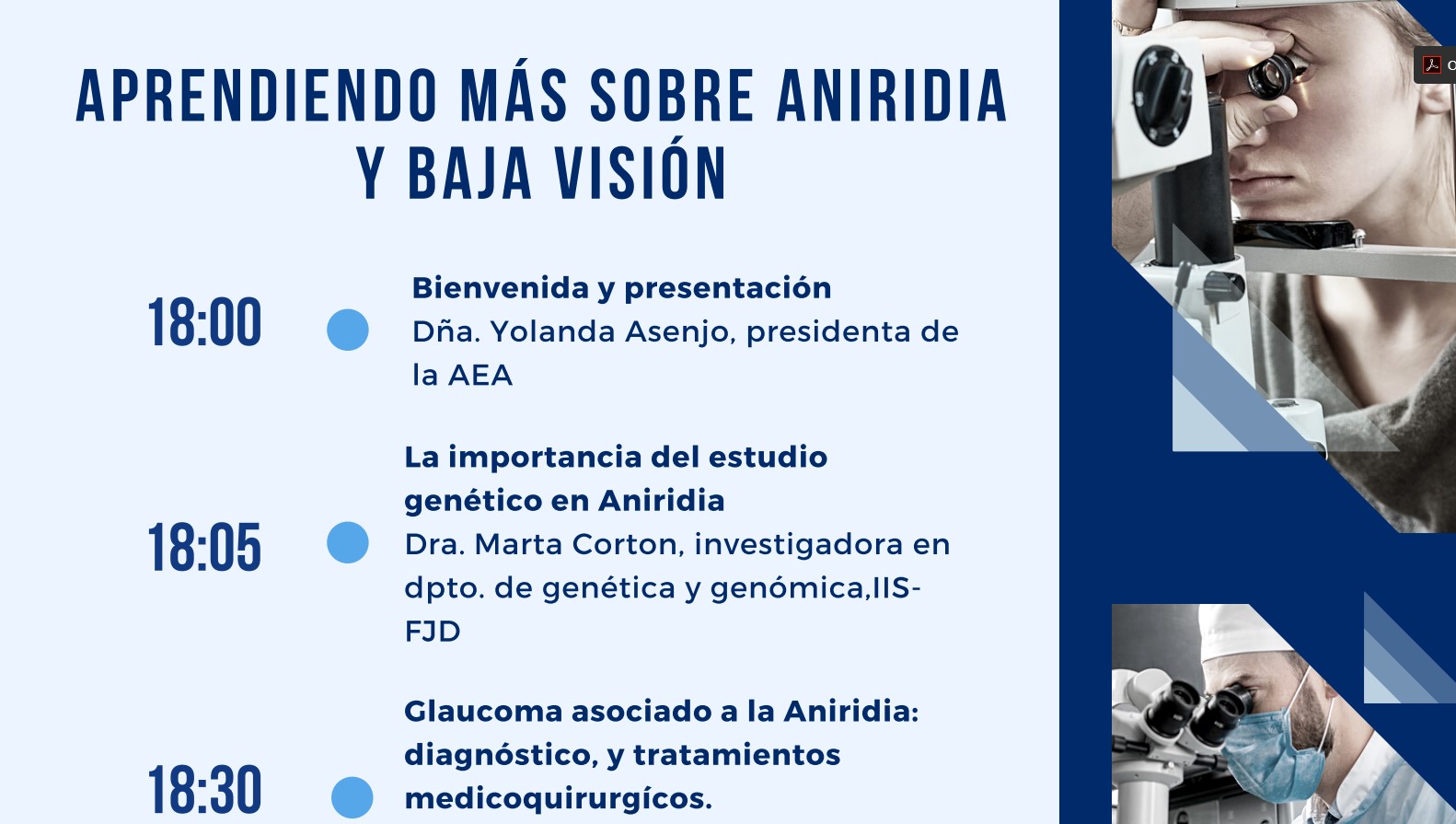 Programa conferencia aniridia 2020